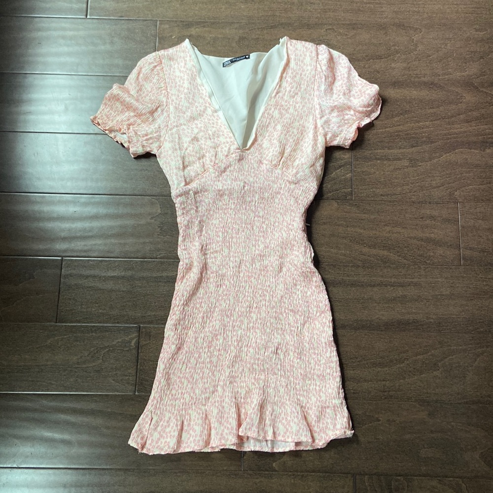 Zara floral mini dress